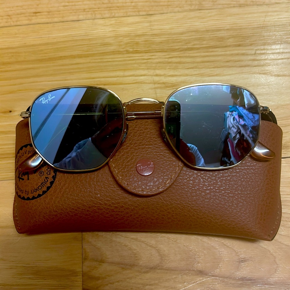 Ray Ban Hexagonal Sunglasses Like New
